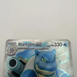 Pokemon Blastoise ex 184/165 MEW EN-151 Ultra Rare Full Art Holo - Image 2