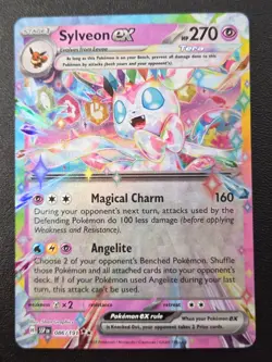 Pokemon TCG Sylveon ex Double Rare SV08: Surging Sparks 086/191 NM - Image 1