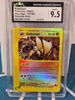 Kabutops Pokemon 2003 Skybridge - 14/144 Reverse Holo CGC 9.5 Mint - Image 1