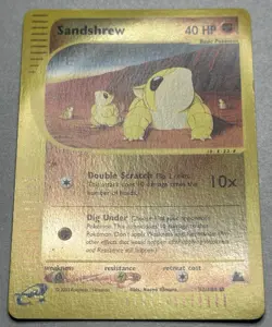 Pokemon TCG Sandshrew 92/144 Skyridge Reverse Holo 2003 - Image 2