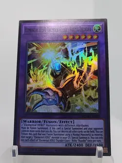 MZMU-EN029 Elemental HERO Thunder Giant - Voltic Thunder Super Rare YuGiOh! - Image 1