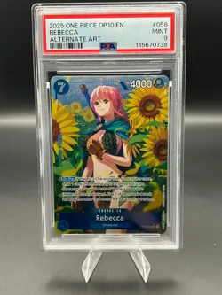 Rebecca (Parallel) OP10-058 - One Piece: Royal Blood - PSA 9 - English - Image 1