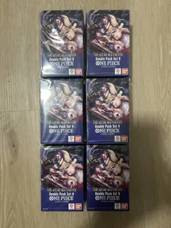 (Lot Of 6) One Piece The Azure Sea's Seven Double Pack Box Set 9, FACTORY SEALED - Image 1