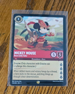 Mickey Mouse 2023 Disney Lorcana Brave Little Tailor No. 115/204 - Image 1