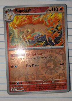 Rapidash 030/182 Destined Rivals Uncommon Reverse Holo Pokemon Card - Image 1