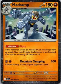 Pokemon TCG Machamp (Cosmos Holo) Rare Miscellaneous Cards & Products 068/165 NM - Image 1