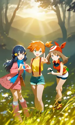 Pokemon Misty, Dawn, May Card - Image 1