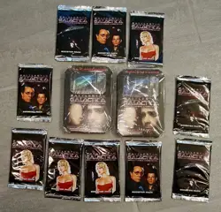 Battlestar Galactica CCG 2-62 card 2 Player Starter Set Pack plus 10-Booster Pks - Image 1
