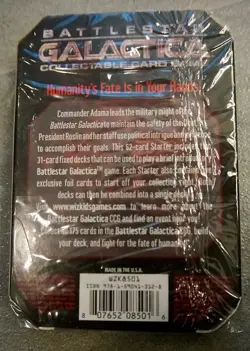 Battlestar Galactica CCG 2-62 card 2 Player Starter Set Pack plus 10-Booster Pks - Image 4