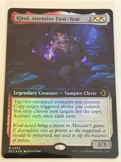 Kirol, Attentive First-Year Extended Art Lorwyn Eclipsed Foil 374 - Image 1