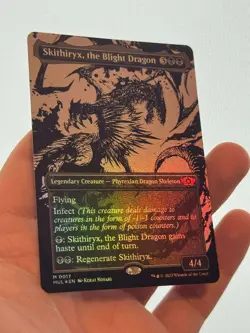 1X FOIL Skithiryx, the Blight Dragon BORDERLESS MINT MTG Magic Multiverse EDH - Image 3