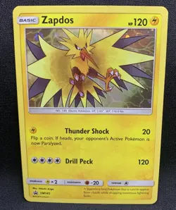Zapdos - SM145 - Promo Sun & Moon Holo Rare (LP) - Image 1