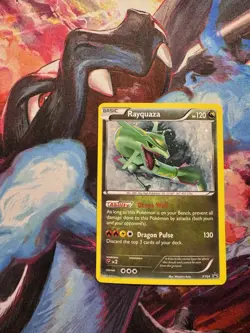 2015 Rayquaza XY64 XY Black Star Promo Holo Pokemon Card LP - Image 1