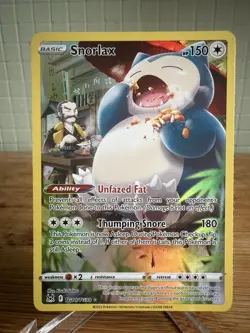 Pokemon TCG Snorlax TG10/TG30 Lost Origin Trainer Gallery Ultra Rare M/NM - Image 1