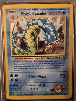 Pokemon TCG Misty's Gyarados Holo Rare Gym Challenge 13/132 Unlimited Edition - Image 3