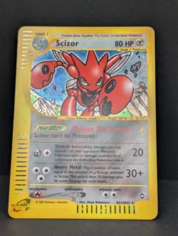 Scizor H21/H32 Aquapolis Holo Ultra Rare Pokemon TCG Nintendo e-reader LP+ - Image 3
