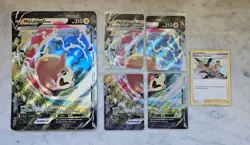 Pokemon TCG: Morpeko V-Union Promo Bundle Jumbo Card, 4pc Card, Professor Burnet - Image 1