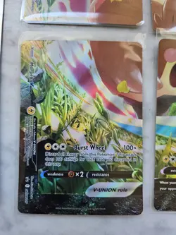 Pokemon TCG: Morpeko V-Union Promo Bundle Jumbo Card, 4pc Card, Professor Burnet - Image 5
