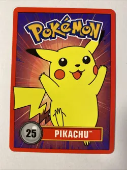 1998 Pokemon PIKACHU Betty Crocker Fruit Roll-Up Official Nintendo Promo #25 - Image 1