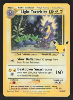 Light Toxtricity SWSH137 Pokemon TCG Sword & Shield Promo LP - Image 1