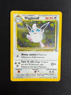 Pokemon Wigglytuff 16/64 Jungle Rara Holo Unlimited Wizards ITA Carte Vintage - Image 1