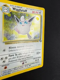 Pokemon Wigglytuff 16/64 Jungle Rara Holo Unlimited Wizards ITA Carte Vintage - Image 3