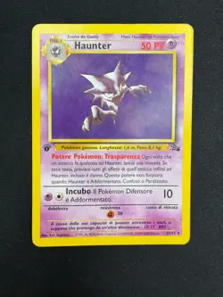 Pokemon Haunter 21/62 Fossil Rara Prima Edizione Wizards ITA Carte Vintage - Image 1