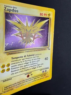 Pokemon Zapdos 15/62 Fossil Rara Holo Unlimited Wizards ITA Carte Vintage - Image 5