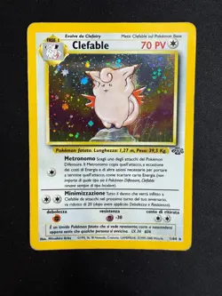 Pokemon Clefable 1/64 Jungle Rara Holo Unlimited Wizard ITA Carte Vintage - Image 1