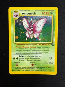 Pokemon Venomoth 13/64 Jungle Rara Holo Swirl Unlimited Wizards ITA Vintage - Image 1