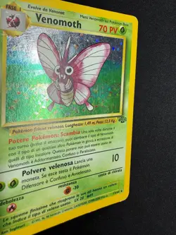 Pokemon Venomoth 13/64 Jungle Rara Holo Swirl Unlimited Wizards ITA Vintage - Image 3