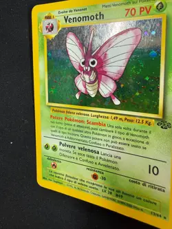Pokemon Venomoth 13/64 Jungle Rara Holo Swirl Unlimited Wizards ITA Vintage - Image 4
