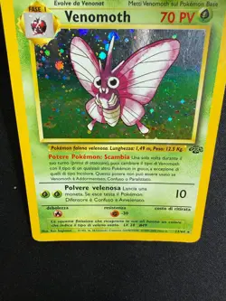 Pokemon Venomoth 13/64 Jungle Rara Holo Swirl Unlimited Wizards ITA Vintage - Image 5