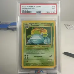 2000 POKEMON BASE SET 2 #18 VENUSAUR-HOLO PSA 7 - Image 1