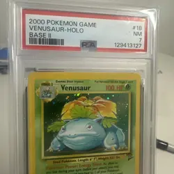 2000 POKEMON BASE SET 2 #18 VENUSAUR-HOLO PSA 7 - Image 3
