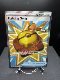 Pokemon TCG Mega Evolutions Fighting Gong 168/132 Full Art Trainer Ultra Rare NM - Image 1
