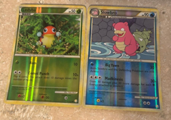 Ledyba & Slowbro Heartgold & Soulsilver Reverse Holos 2010 Pokemon TCG LP - Image 1