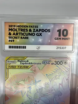 ACE 10 MOLTRES & ZAPDOS & ARTICUNO GX 69/68 HIDDEN FATES POKEMON - Image 4