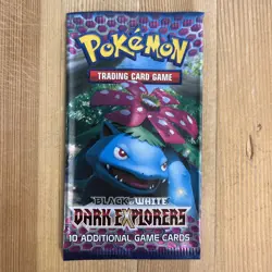 EMPTY Black & White Dark Explorers Pokemon Booster Pack - Venusaur Artwork - Image 1