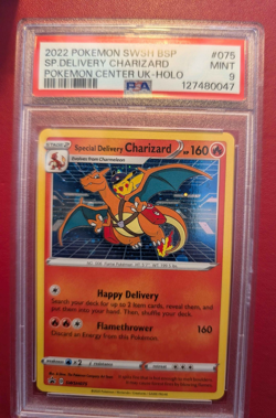 Special Delivery Charizard SWSH075 PSA 9 Mint Sword & Shield Promo Pokemon TCG - Image 1
