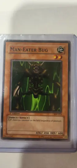 Man-Eater Bug Yu-Gi-Oh! Trading Card Vintage 1st Edition sdp-015 - Image 1