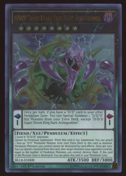 Yu-Gi-Oh! D/D/D Super Doom King Dark Armageddon #BLLR-EN008 1st Ed. Ultra Rare - Image 1