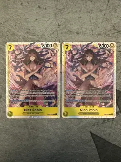 (2x) Near Mint Nico Robin EB03-055 SR One Piece Heroines Edition English - Image 1