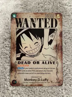 One Piece Monkey.D.Luffy SEC SP Wanted Poster OP13 -118 Carrying On His Will - Image 1