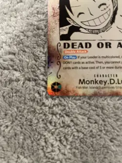 One Piece Monkey.D.Luffy SEC SP Wanted Poster OP13 -118 Carrying On His Will - Image 5