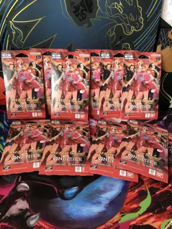 One Piece Card Game EB-03 Heroines Sleeved Booster Pack Lot of 10 Sealed - Image 1