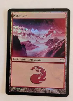 1991 Magic The Gathering Mountain Basic Land Card - Image 2