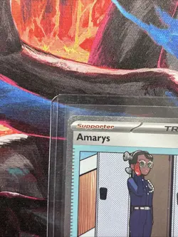 Amarys Prismatic Evolutions Holo Sir Pokemon TCG Card 170/131 NM Condition - Image 3