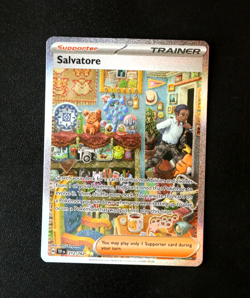 Pokemon Card - Salvatore 212/162 Temporal Forces Special Illustration Rare - NM⭐ - Image 1