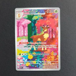 Sawsbuck 166/162 Temporal Forces Illustration Rare Pokemon Card NM Condition - Image 1